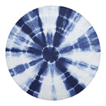 Tie Dye Shibori Print Round Blanket