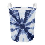 Tie Dye Shibori Print Round Laundry Basket