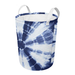 Tie Dye Shibori Print Round Laundry Basket