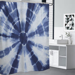 Tie Dye Shibori Print Shower Curtain