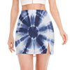 Tie Dye Shibori Print Side Slit Mini Skirt