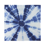 Tie Dye Shibori Print Silk Bandana