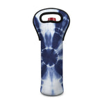 Tie Dye Shibori Print Single Neoprene Wine Tote