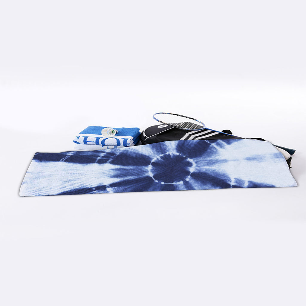 Tie Dye Shibori Print Sports Towel