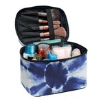 Tie Dye Shibori Print Travel Makeup Bag