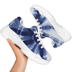 Tie Dye Shibori Print White Chunky Shoes
