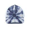 Tie Dye Shibori Print White Mesh Trucker Hat