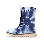 Tie Dye Shibori Print Winter Boots