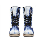 Tie Dye Shibori Print Winter Boots