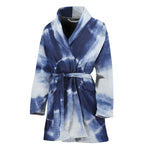 Tie Dye Shibori Print Women's Bathrobe