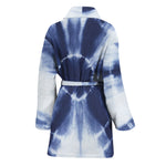 Tie Dye Shibori Print Women's Bathrobe