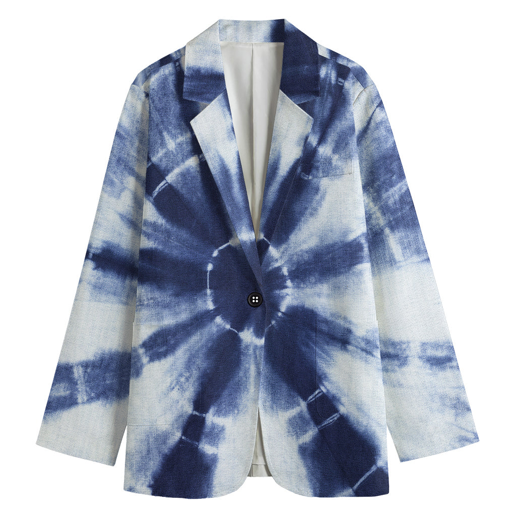 Tie Dye Shibori Print Women's Blazer