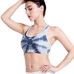 Tie Dye Shibori Print Women's Sports Bra