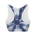 Tie Dye Shibori Print Women's Sports Bra