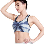 Tie Dye Shibori Print Women's Sports Bra