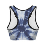 Tie Dye Shibori Print Women's Sports Bra