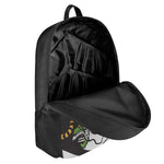 Tiger And Dragon Yin Yang Print 17 Inch Backpack