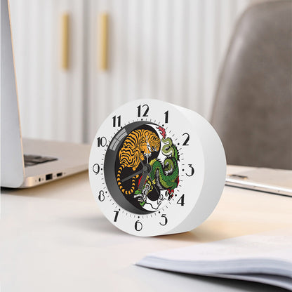 Tiger And Dragon Yin Yang Print Alarm Clock