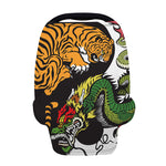 Tiger And Dragon Yin Yang Print Baby Seat Cover