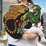 Tiger And Dragon Yin Yang Print Baby Seat Cover