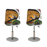 Tiger And Dragon Yin Yang Print Bar Stool Covers