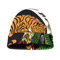 Tiger And Dragon Yin Yang Print Beanie