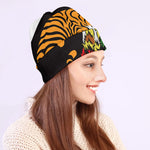 Tiger And Dragon Yin Yang Print Beanie