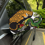 Tiger And Dragon Yin Yang Print Car Side Mirror Covers