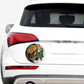 Tiger And Dragon Yin Yang Print Car Sticker