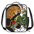 Tiger And Dragon Yin Yang Print Crossbody Lunch Bag