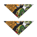 Tiger And Dragon Yin Yang Print Dog Bandana