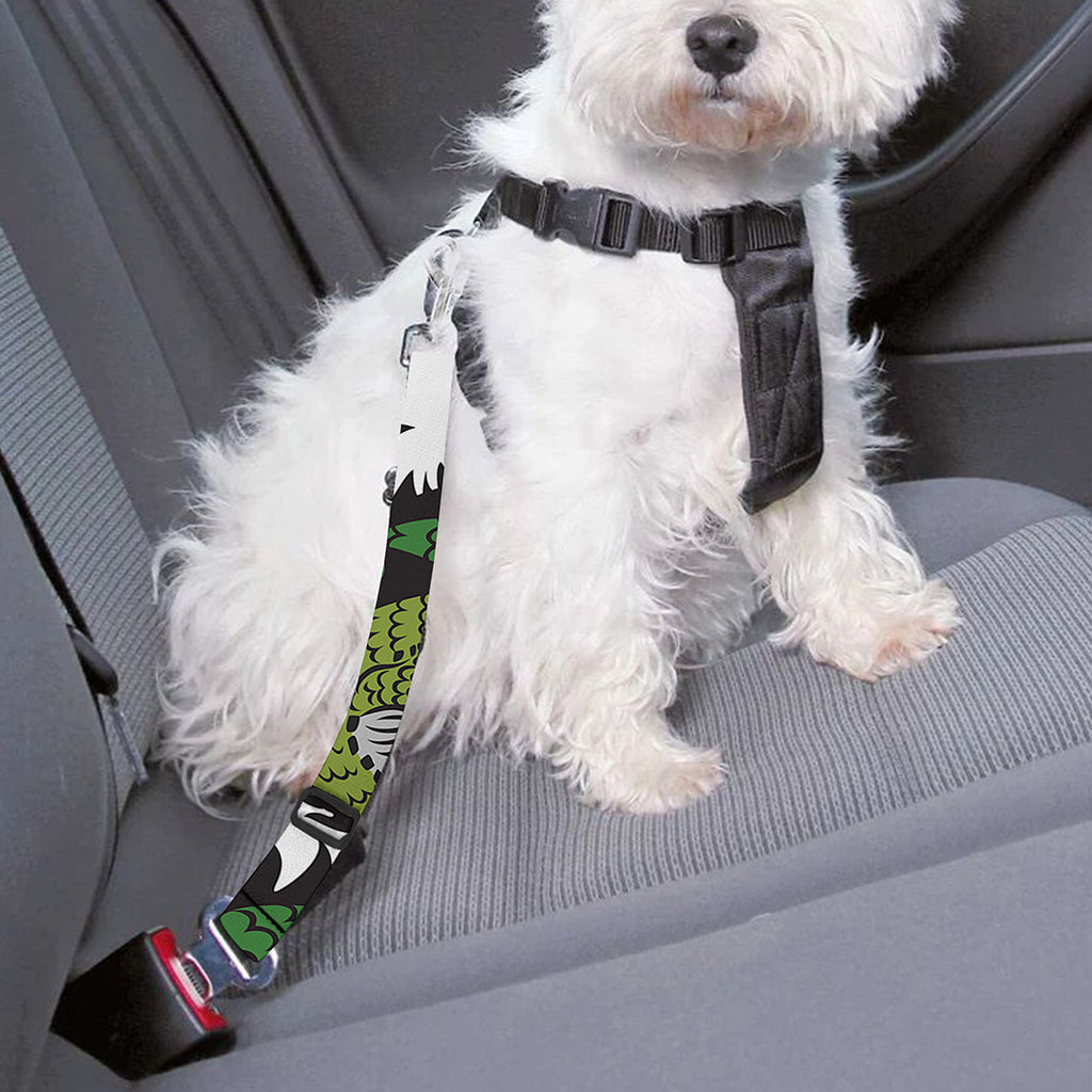 Tiger And Dragon Yin Yang Print Dog Seat Belt