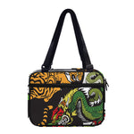 Tiger And Dragon Yin Yang Print Double Strap Bible Bag