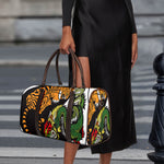 Tiger And Dragon Yin Yang Print Duffle Bag