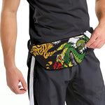 Tiger And Dragon Yin Yang Print Fanny Pack