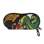 Tiger And Dragon Yin Yang Print Glasses Case