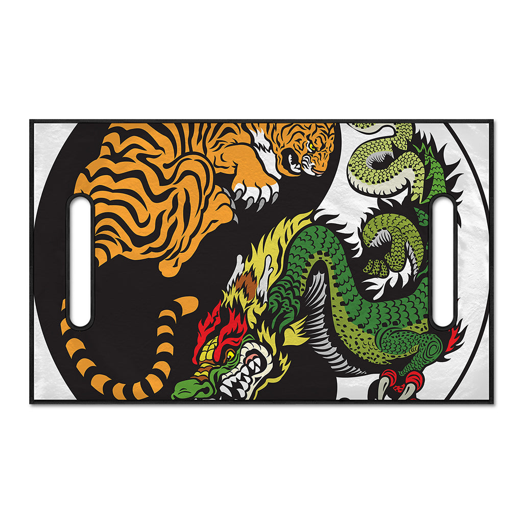 Tiger And Dragon Yin Yang Print Golf Cart Seat Cover