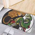 Tiger And Dragon Yin Yang Print Indoor Door Mat