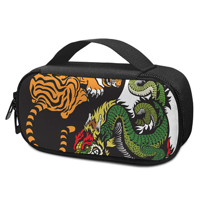 Tiger And Dragon Yin Yang Print Insulin Cooler Travel Case
