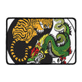 Tiger And Dragon Yin Yang Print Kitchen Mat