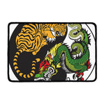 Tiger And Dragon Yin Yang Print Kitchen Mat