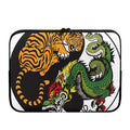 Tiger And Dragon Yin Yang Print Laptop Sleeve