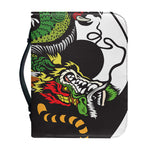 Tiger And Dragon Yin Yang Print Leather Bible Cover