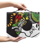 Tiger And Dragon Yin Yang Print Leather Bible Cover