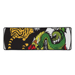 Tiger And Dragon Yin Yang Print Long Kitchen Mat