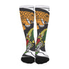 Tiger And Dragon Yin Yang Print Long Socks