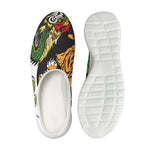 Tiger And Dragon Yin Yang Print Mesh Casual Shoes