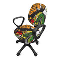 Tiger And Dragon Yin Yang Print Office Chair Cover