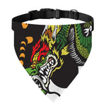 Tiger And Dragon Yin Yang Print Over The Collar Dog Bandana