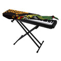 Tiger And Dragon Yin Yang Print Piano Keyboard Cover